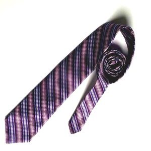 Ted Baker London Striped 100% Silk Tie